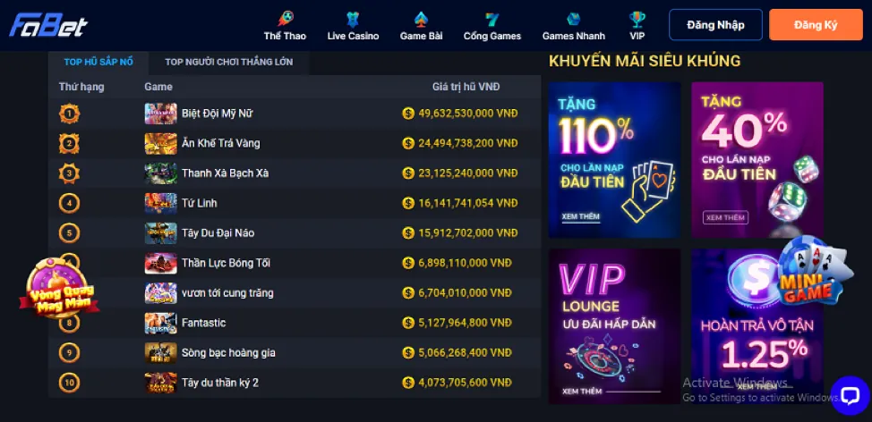 Tin tức khuyến mãi 56win